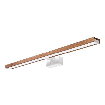 Brilagi - Illuminazione LED per specchio da bagno 3 in 1 WOODY MIRROR LED/15W/230V 80 cm IP44 bianco/rovere ciliegio
