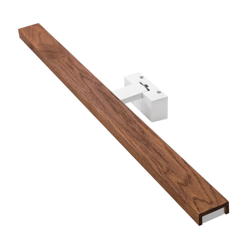 Brilagi - Illuminazione LED per specchio da bagno 3 in 1 WOODY MIRROR LED/15W/230V 80 cm IP44 bianco/rovere ciliegio