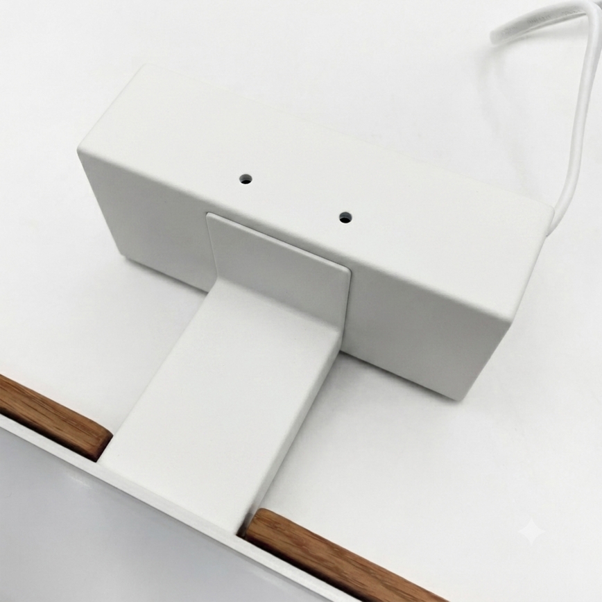 Brilagi - Illuminazione LED per specchio da bagno 3 in 1 WOODY MIRROR LED/15W/230V 80 cm IP44 bianco/rovere ciliegio