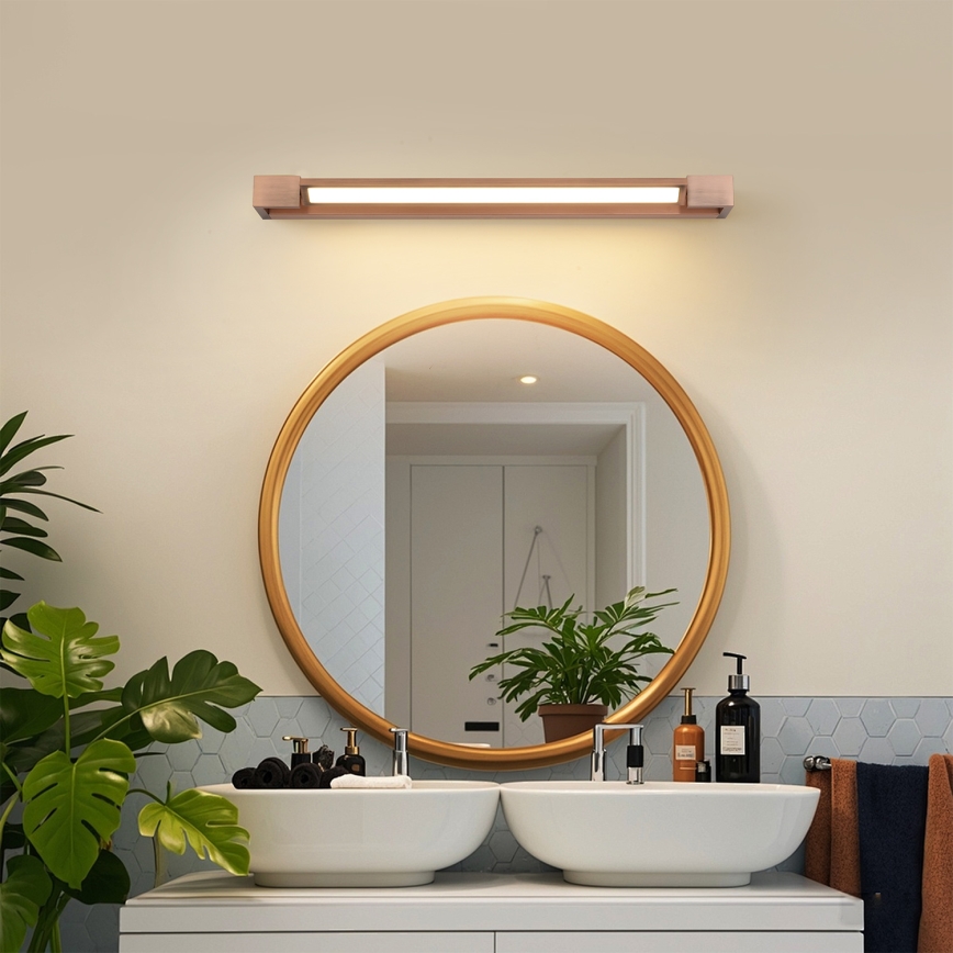 Brilagi - Illuminazione LED per specchio da bagno AQUA LINE LED/18W/230V 60 cm IP44 bronzo CRI 90