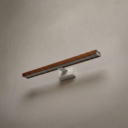 Brilagi - Illuminazione LED per specchio da bagno 3-in-1 WOODY MIRROR LED/12W/230V 60 cm IP44 bianco/rovere/ciliegio