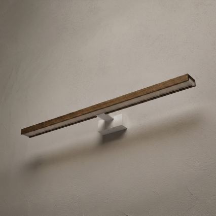 Brilagi - Illuminazione LED per specchio da bagno 3 in 1 WOODY MIRROR LED/15W/230V 80 cm IP44 bianco/quercia/noce