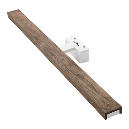 Brilagi - Illuminazione LED per specchio da bagno 3 in 1 WOODY MIRROR LED/15W/230V 80 cm IP44 bianco/quercia/noce