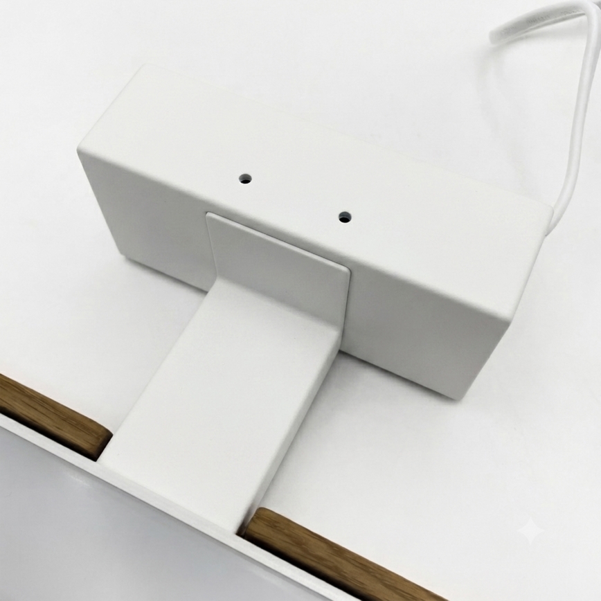 Brilagi - Illuminazione LED per specchio da bagno 3 in 1 WOODY MIRROR LED/15W/230V 80 cm IP44 bianco/quercia/noce