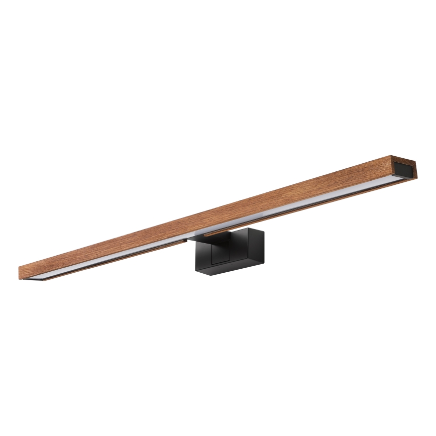 Brilagi - Illuminazione per specchio da bagno a LED 3 in 1 WOODY MIRROR LED/15W/230V 80 cm IP44 nero/rovere ciliegio