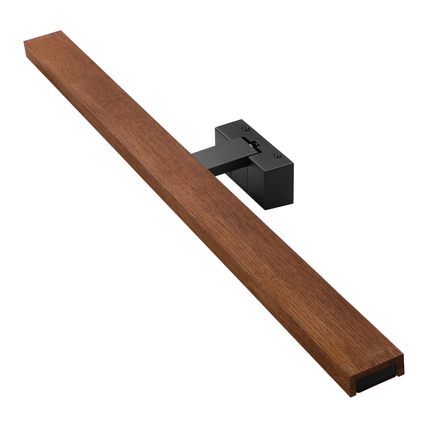 Brilagi - Illuminazione per specchio da bagno a LED 3 in 1 WOODY MIRROR LED/15W/230V 80 cm IP44 nero/rovere ciliegio