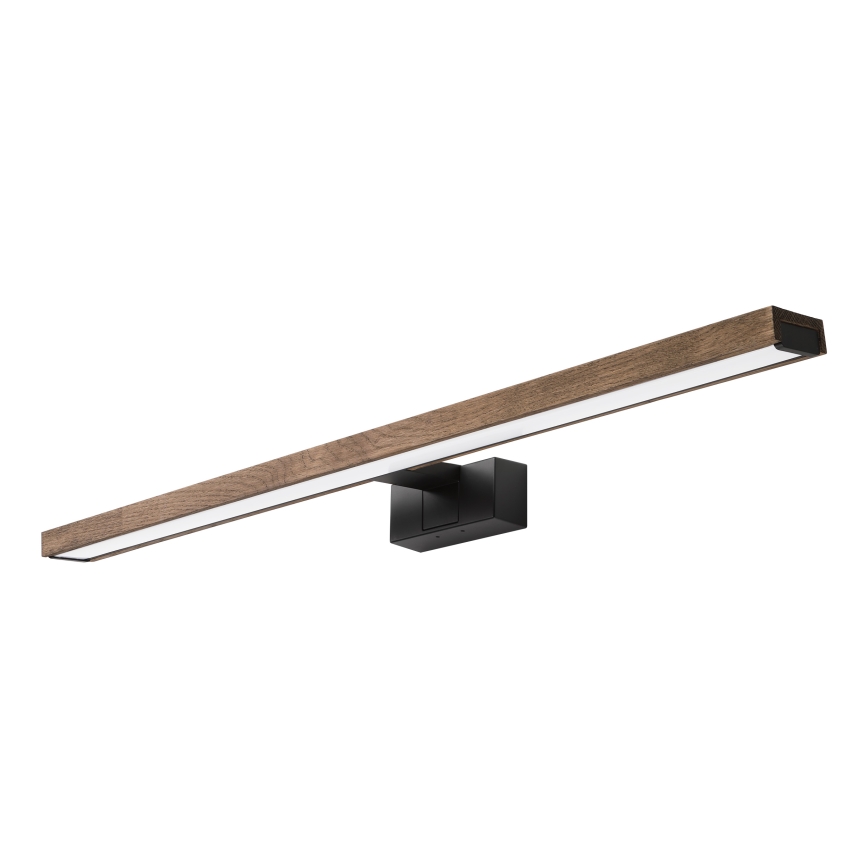 Brilagi - Illuminazione a LED per specchio da bagno 3 in 1 WOODY MIRROR LED/15W/230V 80 cm IP44 nero/rovere noce