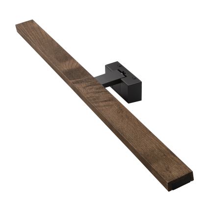 Brilagi - Illuminazione a LED per specchio da bagno 3 in 1 WOODY MIRROR LED/15W/230V 80 cm IP44 nero/rovere noce