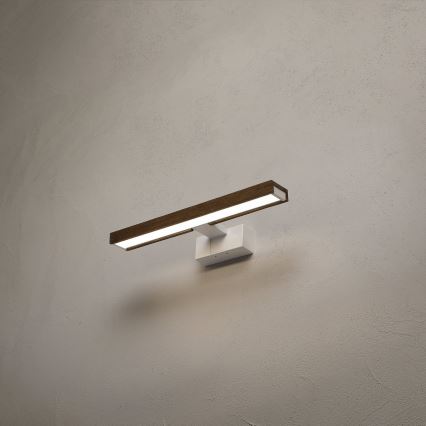 Brilagi - Illuminazione LED per specchio da bagno 3 in 1 WOODY MIRROR LED/8W/230V 40 cm IP44 bianco/rovere