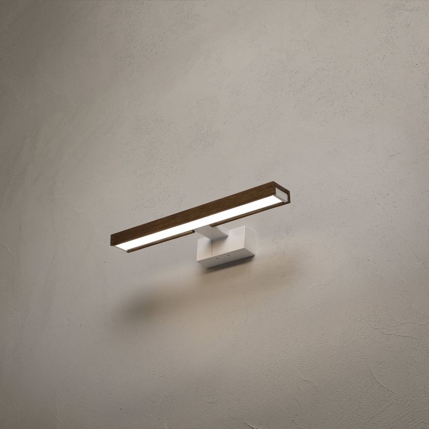 Brilagi - Illuminazione LED per specchio da bagno 3 in 1 WOODY MIRROR LED/8W/230V 40 cm IP44 bianco/rovere