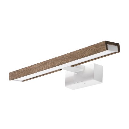 Brilagi - Illuminazione LED per specchio da bagno 3 in 1 WOODY MIRROR LED/8W/230V 40 cm IP44 bianco/rovere