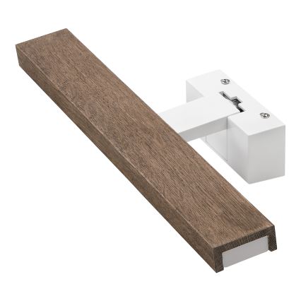 Brilagi - Illuminazione LED per specchio da bagno 3 in 1 WOODY MIRROR LED/8W/230V 40 cm IP44 bianco/rovere
