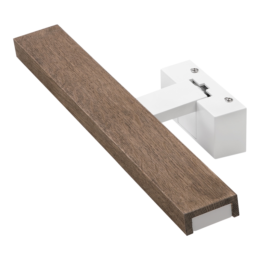 Brilagi - Illuminazione LED per specchio da bagno 3 in 1 WOODY MIRROR LED/8W/230V 40 cm IP44 bianco/rovere