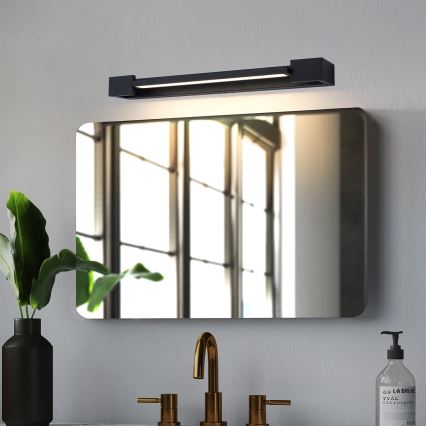 Brilagi - Illuminazione LED per specchio da bagno AQUA LINE LED/12W/230V 45 cm IP44 nero CRI 90