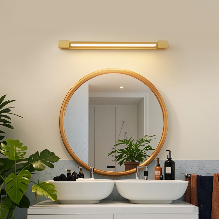 Brilagi - Illuminazione LED per specchio da bagno AQUA LINE LED/18W/230V 60 cm IP44 oro CRI 90