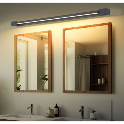 Brilagi - Illuminazione LED per specchio da bagno AQUA LINE LED/36W/230V 120 cm IP44 antracite CRI 90