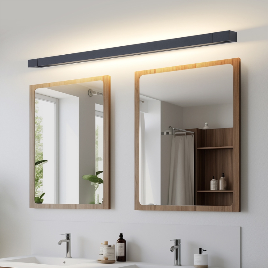 Brilagi - Illuminazione a LED per specchio da bagno AQUA LINE LED/36W/230V 120 cm IP44 nero CRI 90