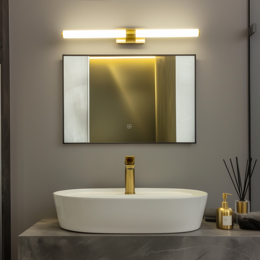 BRILAGI - Illuminazione a LED per specchio da bagno DIANA LED/10W/230V 60 cm IP44 oro