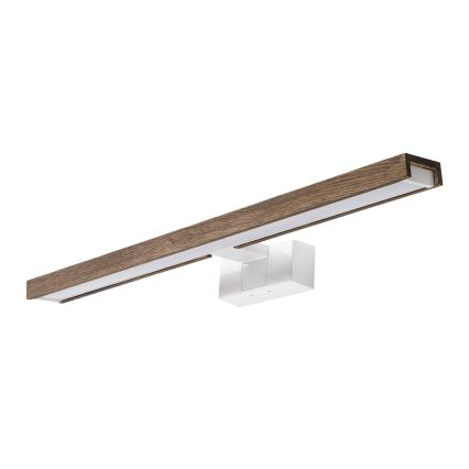 Brilagi - Illuminazione a LED per specchio da bagno WOODY MIRROR 3 in 1 LED/12W/230V 60 cm IP44 bianco/rovere/noce