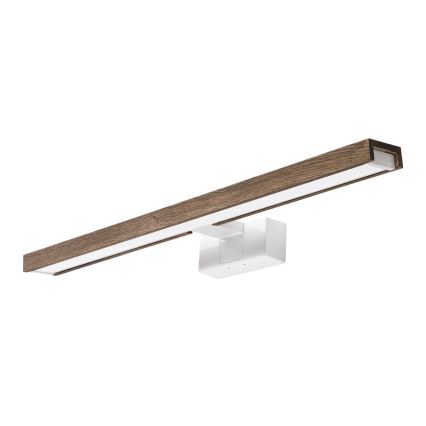 Brilagi - Illuminazione a LED per specchio da bagno WOODY MIRROR 3 in 1 LED/12W/230V 60 cm IP44 bianco/rovere/noce