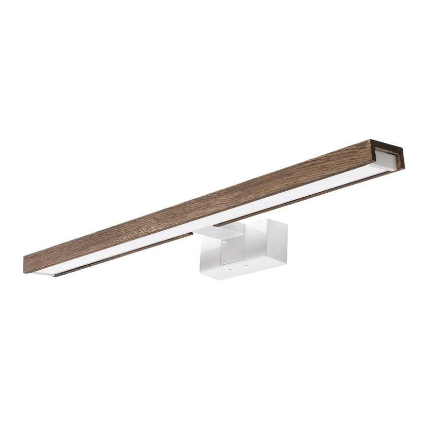 Brilagi - Illuminazione a LED per specchio da bagno WOODY MIRROR 3 in 1 LED/12W/230V 60 cm IP44 bianco/rovere/noce