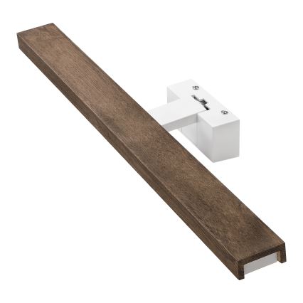 Brilagi - Illuminazione a LED per specchio da bagno WOODY MIRROR 3 in 1 LED/12W/230V 60 cm IP44 bianco/rovere/noce