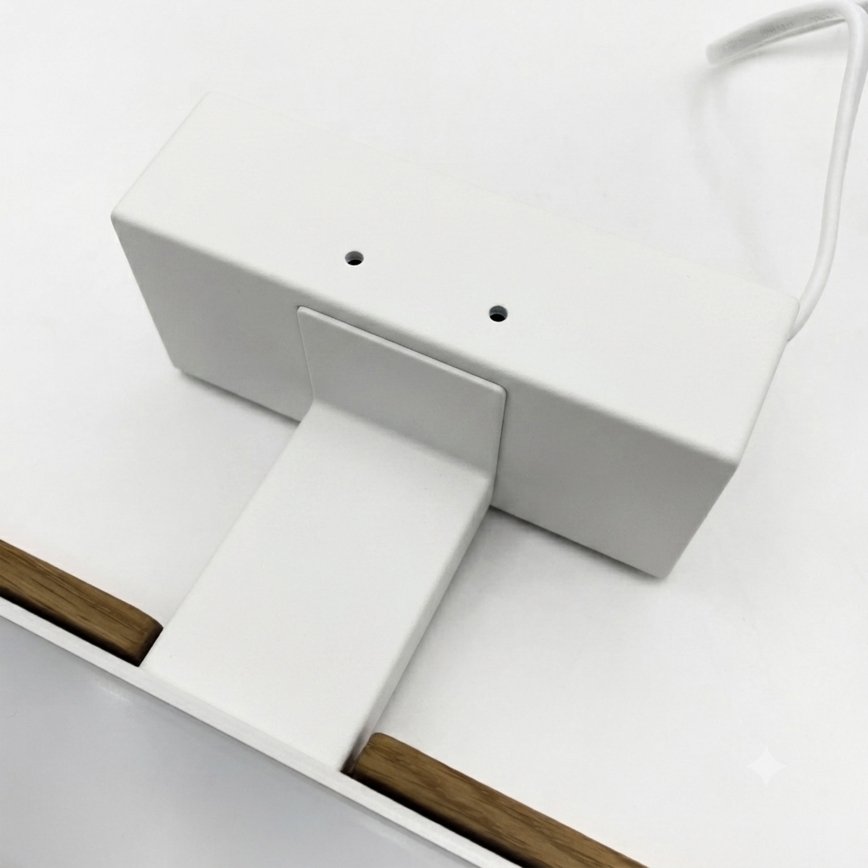 Brilagi - Illuminazione LED per specchio da bagno WOODY MIRROR 3 in 1 LED/15W/230V 80 cm IP44 bianco/rovere noce