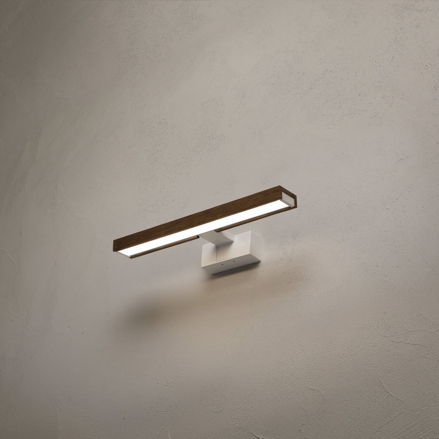 Brilagi - Illuminazione a LED per specchio da bagno WOODY MIRROR 3-in-1 LED/8W/230V 40 cm IP44 bianco/rovere