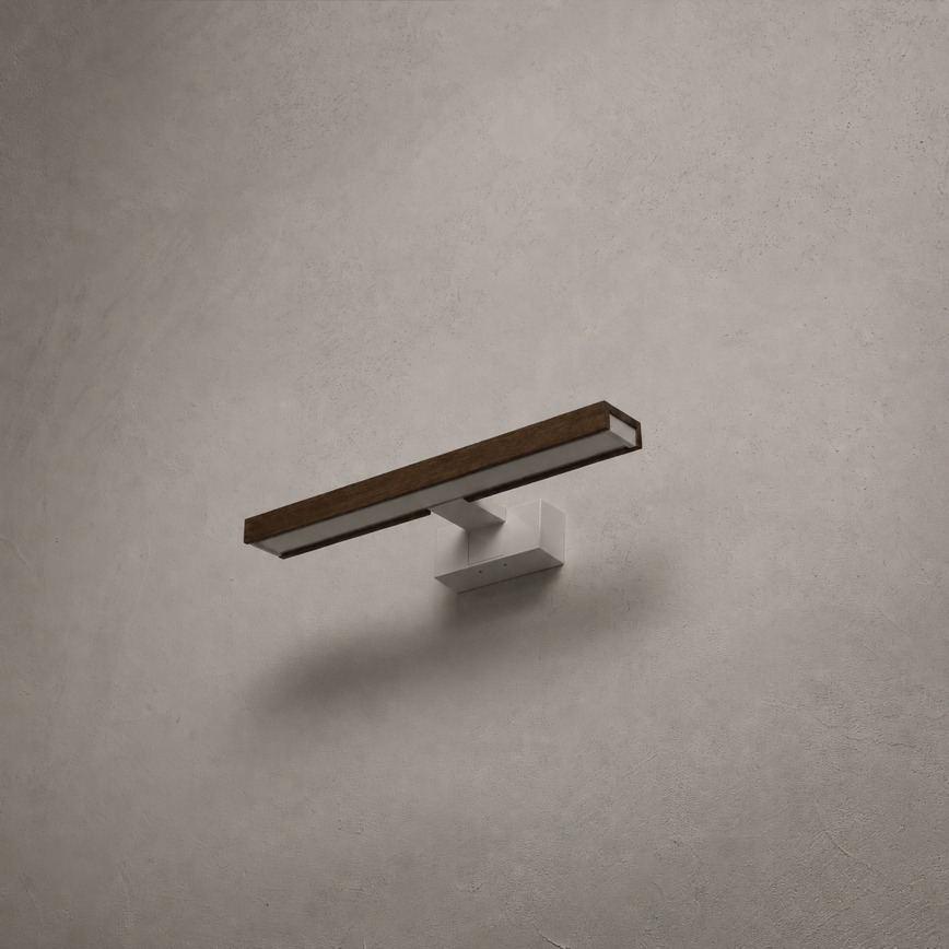 Brilagi - Illuminazione a LED per specchio da bagno WOODY MIRROR 3-in-1 LED/8W/230V 40 cm IP44 bianco/rovere