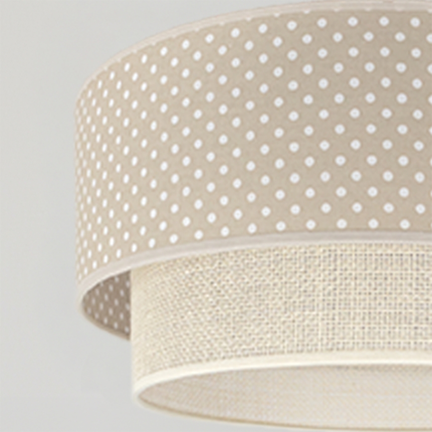 Brilagi - Lampadario LED sospeso su cavo BOHO BOBO 1xE27/60W/230V Ø 40 cm a pois beige/crema