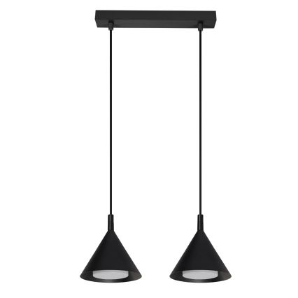 BRILAGI - LED Lampada a sospensione con cavo CONE DOUBLE 2xGX53/15W/230V nera