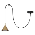 BRILAGI - LED Lampada a sospensione con cavo CONE SINGLE SPIDER 1xGX53/15W/230V dorata