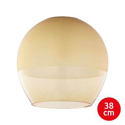 BRILAGI - Lampadario LED su cavo RETRO GLASS 1xE27/60W/230V Ø 38 cm cromo opaco/beige fumé