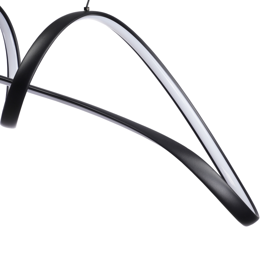 Brilagi - Lampadario LED dimmerabile a sospensione su cavo TWISTER LED/60W/230V 3000-6000K nero + telecomando