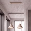 BRILAGI - LED Lampada a sospensione su cavo CONE DOUBLE 2xGX53/15W/230V beige