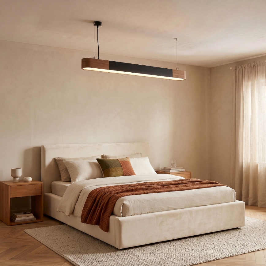 BRILAGI - LED Lampada a sospensione su cavo GARDALINE LED/100W/230V rovere/nero