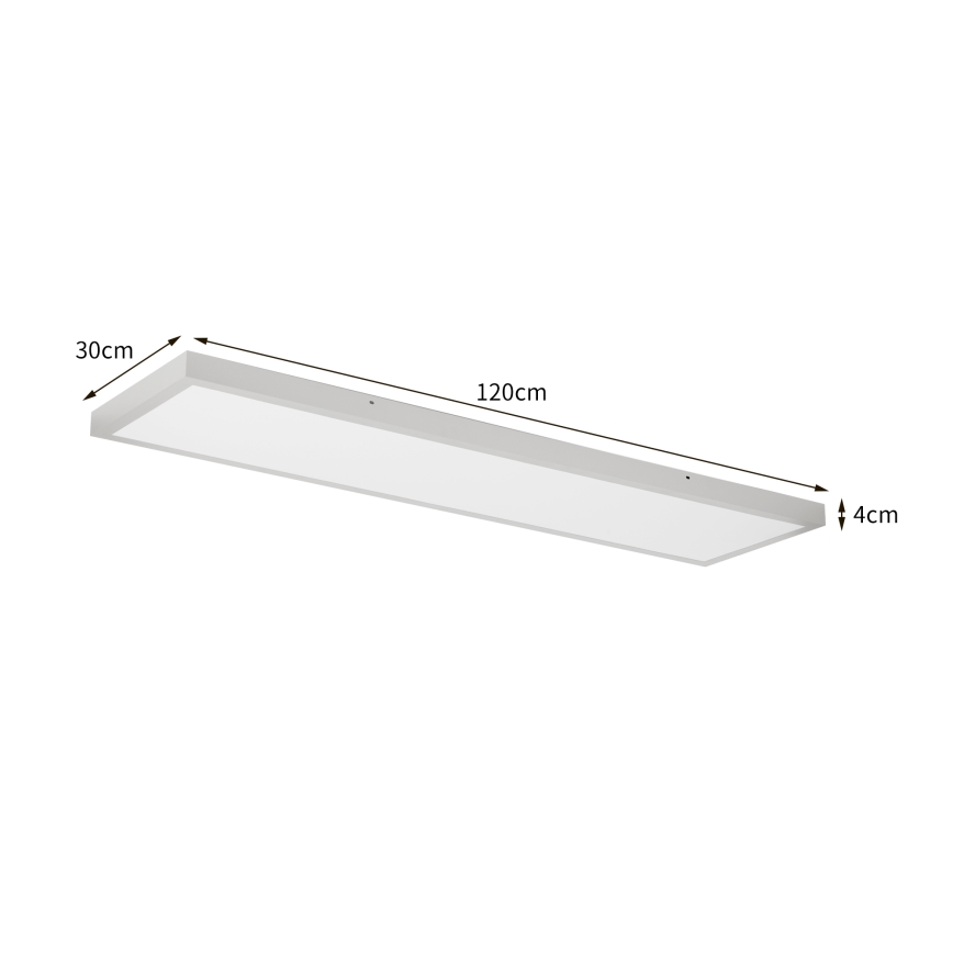 Brilagi - Lampada da soffitto dimmerabile a LED per bagno FRAME SMART LED/50W/230V 120x30 cm 3000-6000K IP44 argento + telecomando