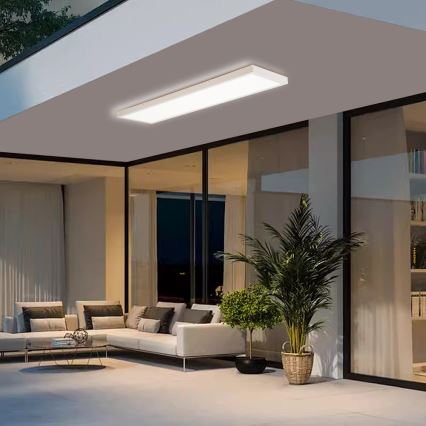 Brilagi - Plafoniera dimmerabile a LED per bagno FRAME SMART LED/50W/230V 120x30 cm 3000-6000K IP44 bianca + telecomando