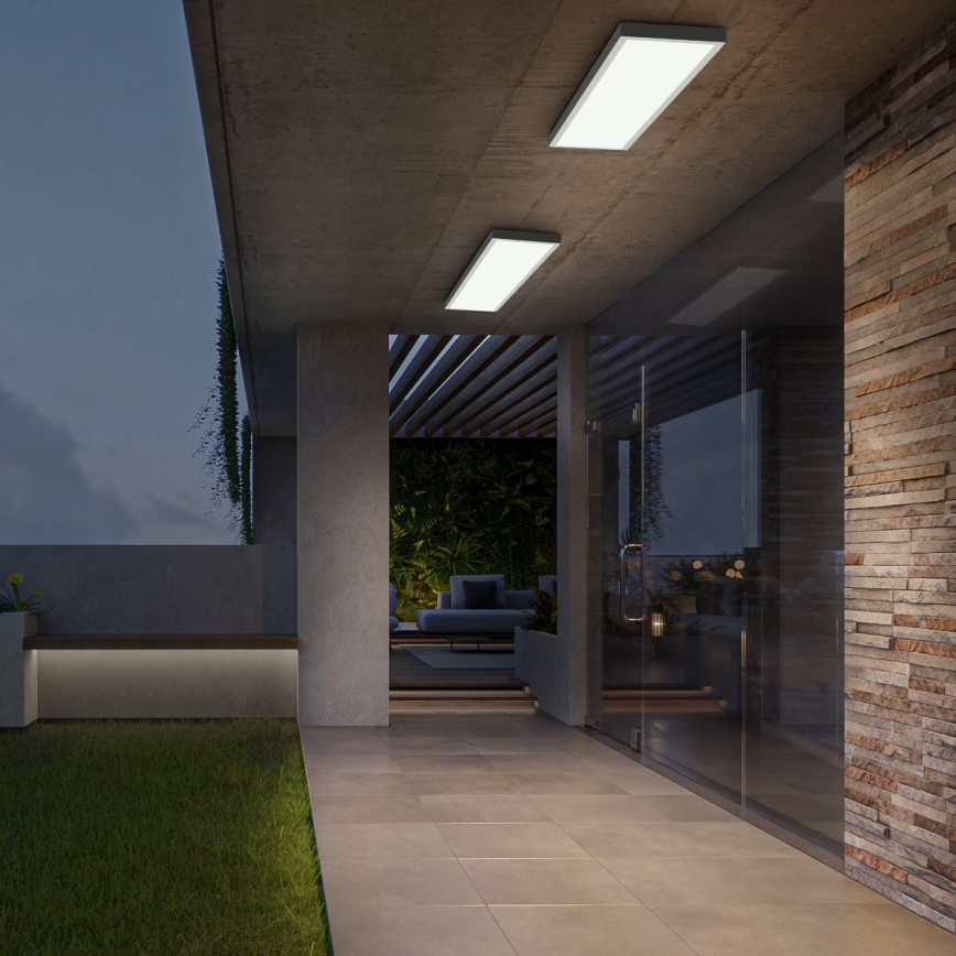 Brilagi - Plafoniera dimmerabile a LED per bagno FRAME SMART LED/50W/230V 120x30 cm 3000-6000K IP44 bianca + telecomando