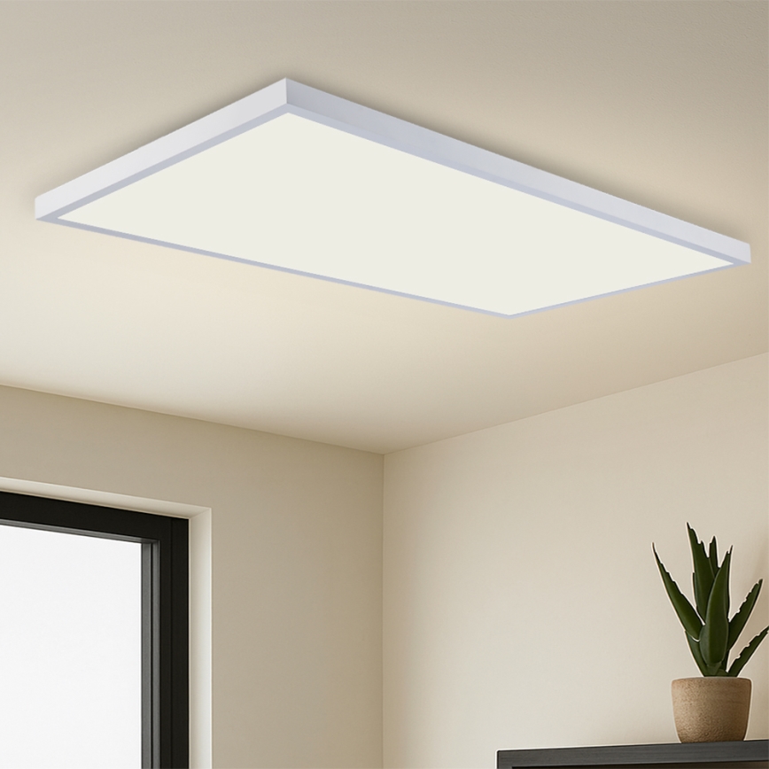 Brilagi - Plafoniera da bagno dimmerabile a LED FRAME SMART LED/96W/230V 120x60 cm 3000-6000K IP44 bianca + telecomando