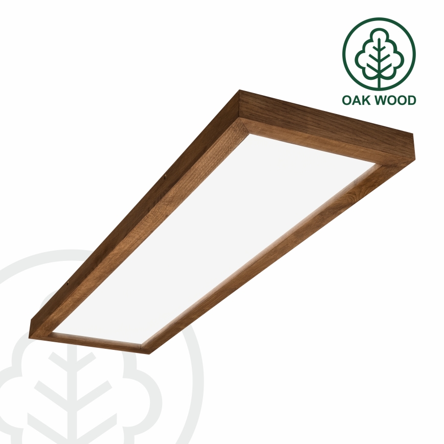 Brilagi - Plafoniera a LED per bagno WOODY FRAME LED/50W/230V 120x30 cm IP44, finitura rovere ciliegio
