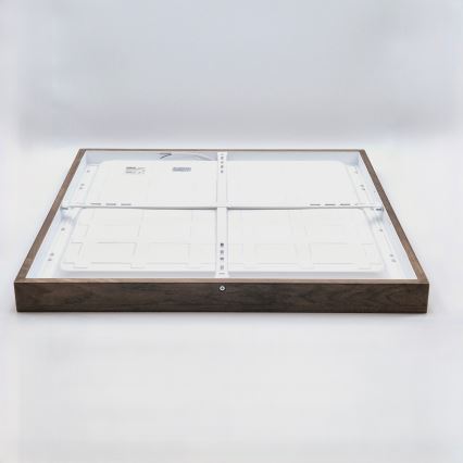 Brilagi - LED Plafoniera da bagno WOODY FRAME LED/50W/230V 60x60 cm IP44 noce