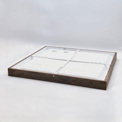 Brilagi - LED Plafoniera da bagno WOODY FRAME LED/50W/230V 60x60 cm IP44 noce