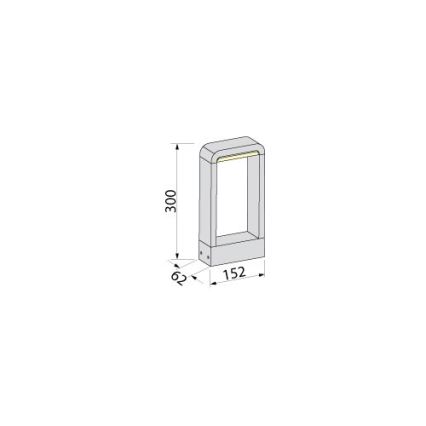 BRILAGI - LED Lampada da esterno BARI LED/10W/230V 4000K IP65 30 cm antracite