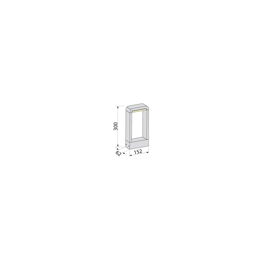 BRILAGI - LED Lampada da esterno BARI LED/10W/230V 4000K IP65 30 cm antracite