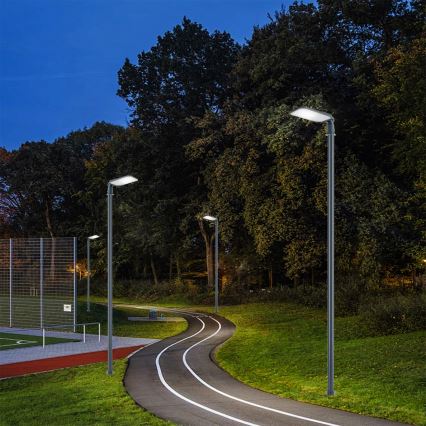 Brilagi - Lampione stradale LED da esterno con palo e snodo da 4 m URBANLIGHT LED/100W/230V antracite IP65