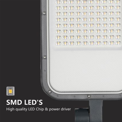 Brilagi - Lampione stradale LED da esterno con palo e snodo da 4 m URBANLIGHT LED/100W/230V antracite IP65