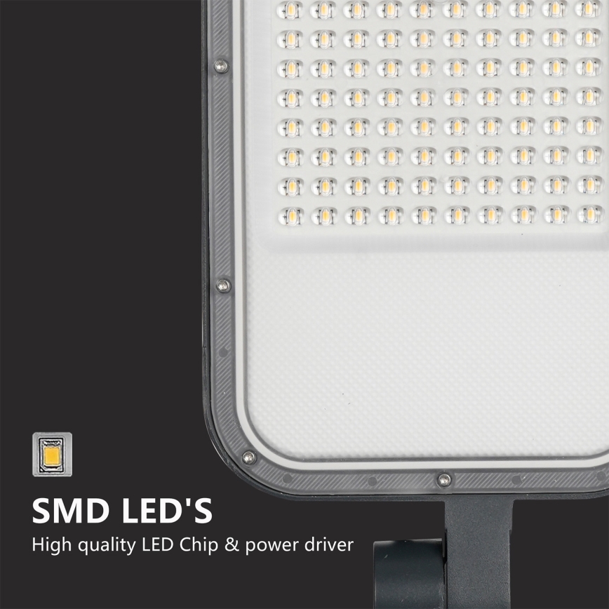 Brilagi - Lampione stradale LED da esterno con palo e snodo da 4 m URBANLIGHT LED/100W/230V antracite IP65