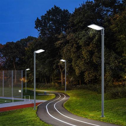 Brilagi - Lampione stradale LED da esterno con palo e snodo da 4 m URBANLIGHT LED/200W/230V antracite IP65