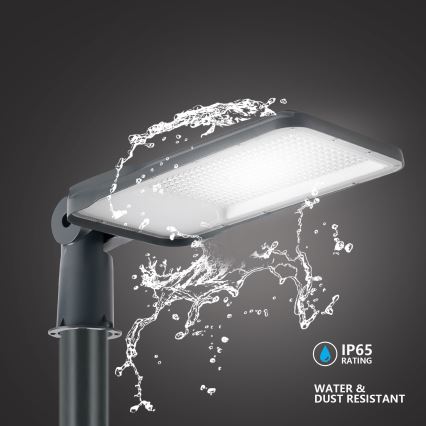 Brilagi - Lampione stradale LED da esterno con palo e snodo da 4 m URBANLIGHT LED/200W/230V antracite IP65